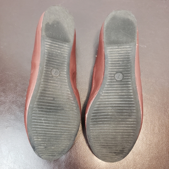 2/$20 Burgundy Red Mossimo Flats - Picture 6 of 8